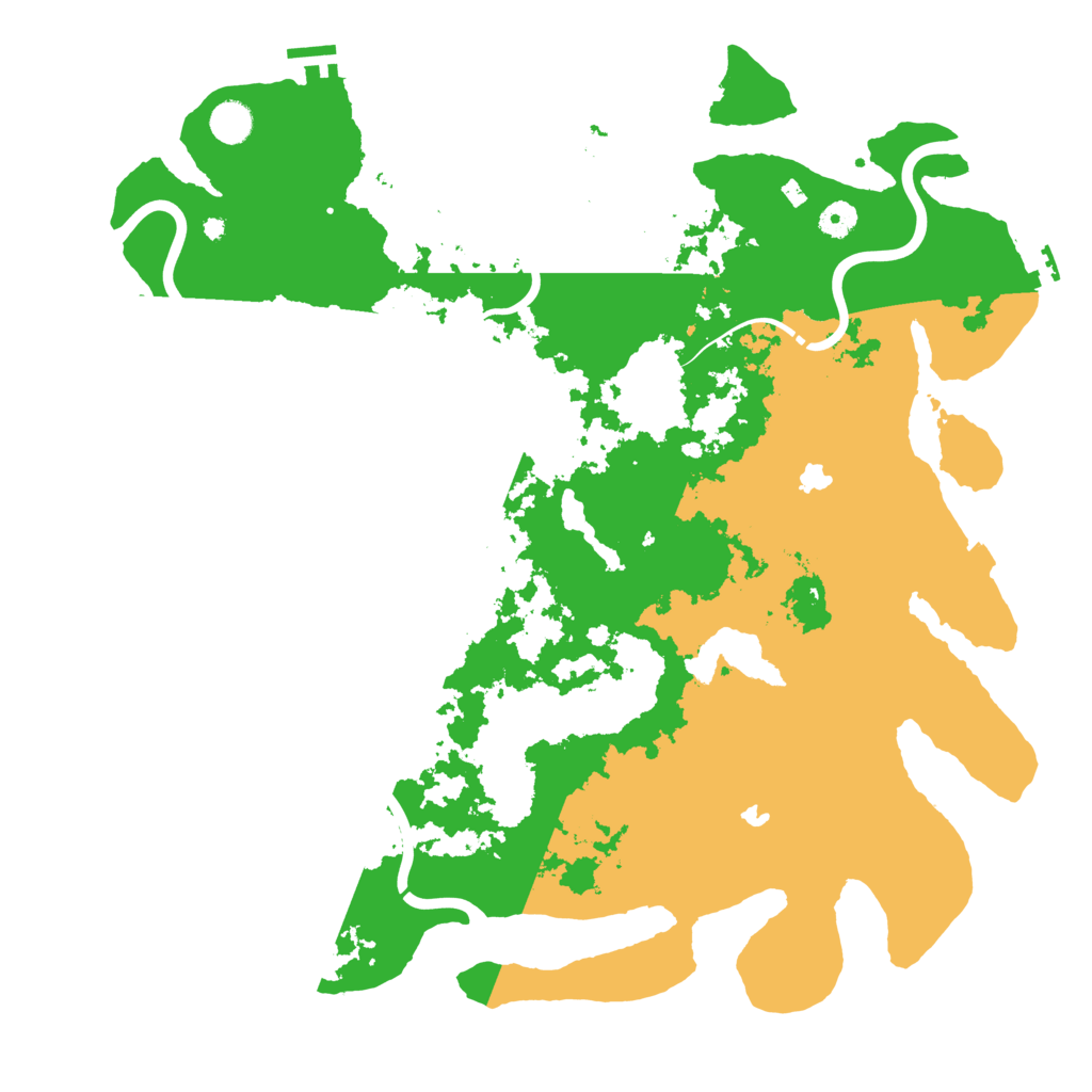 Biome Rust Map: Procedural Map, Size: 4500, Seed: 1399564013