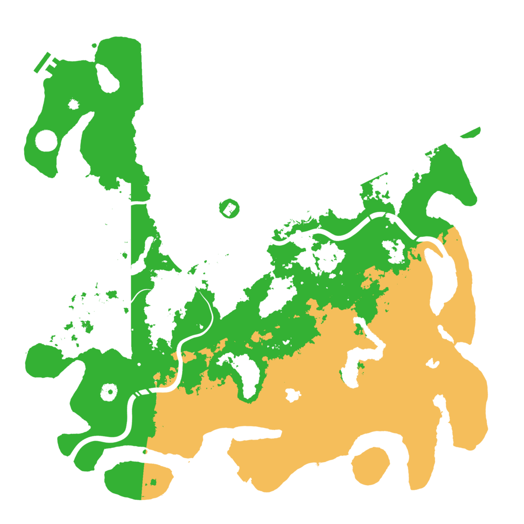 Biome Rust Map: Procedural Map, Size: 4500, Seed: 255358925