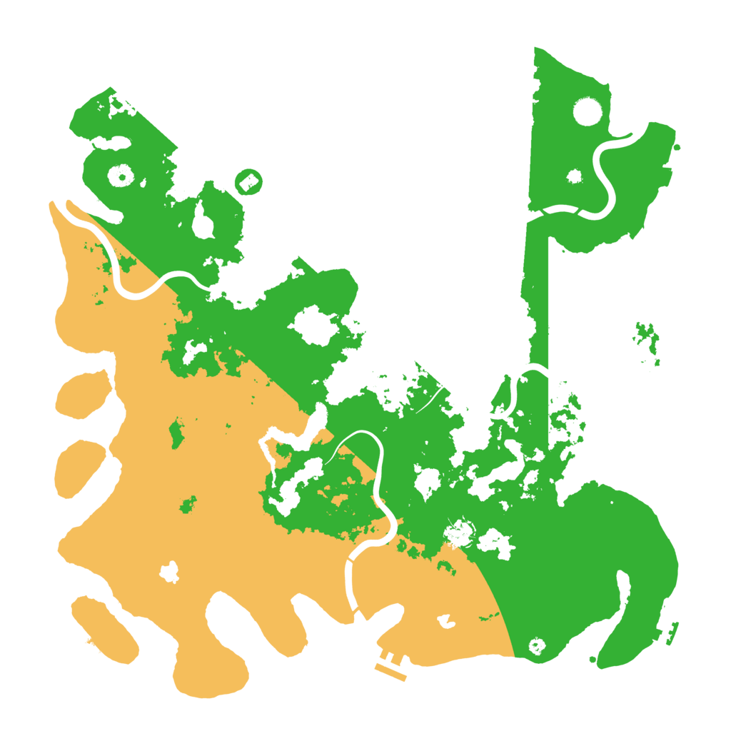Biome Rust Map: Procedural Map, Size: 4500, Seed: 951083448