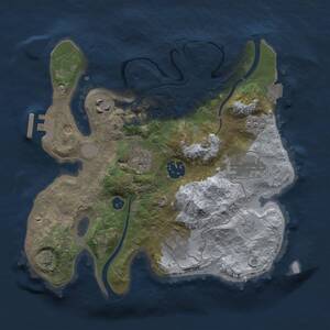 Thumbnail Rust Map: Procedural Map, Size: 2750, Seed: 5625, 11 Monuments