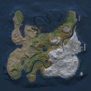 Thumbnail Rust Map: Procedural Map, Size: 2750, Seed: 5625, 11 Monuments