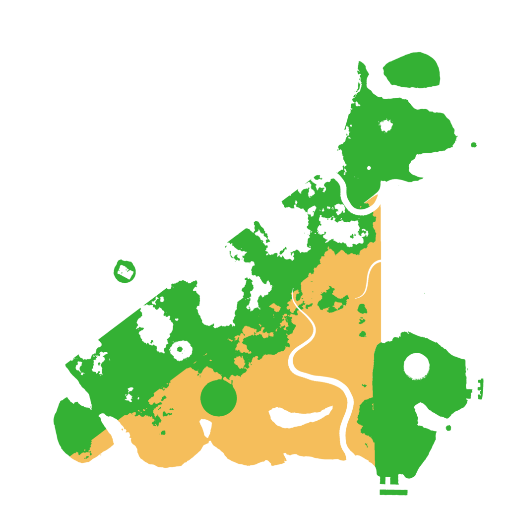 Biome Rust Map: Procedural Map, Size: 3700, Seed: 1841650505