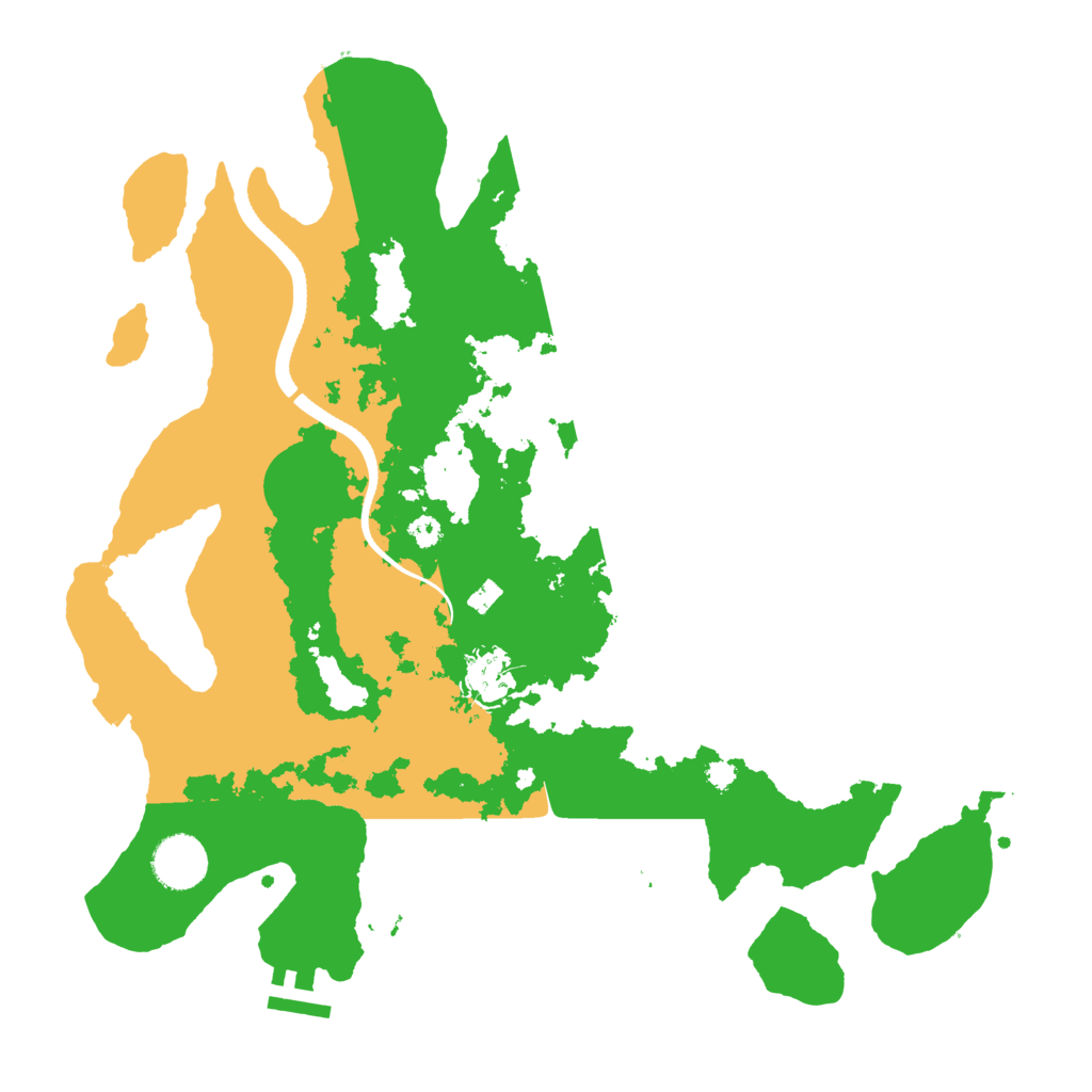 Biome Rust Map: Procedural Map, Size: 3500, Seed: 1261882040