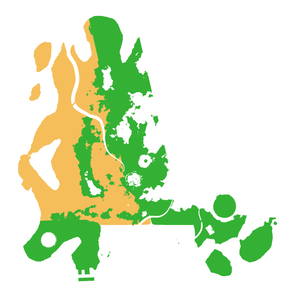 Biome Rust Map: Procedural Map, Size: 3500, Seed: 1261882040
