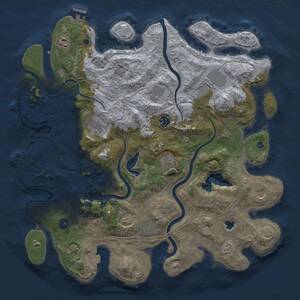 Thumbnail Rust Map: Procedural Map, Size: 4250, Seed: 1137901248, 15 Monuments