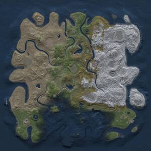 Thumbnail Rust Map: Procedural Map, Size: 4500, Seed: 193678326, 17 Monuments