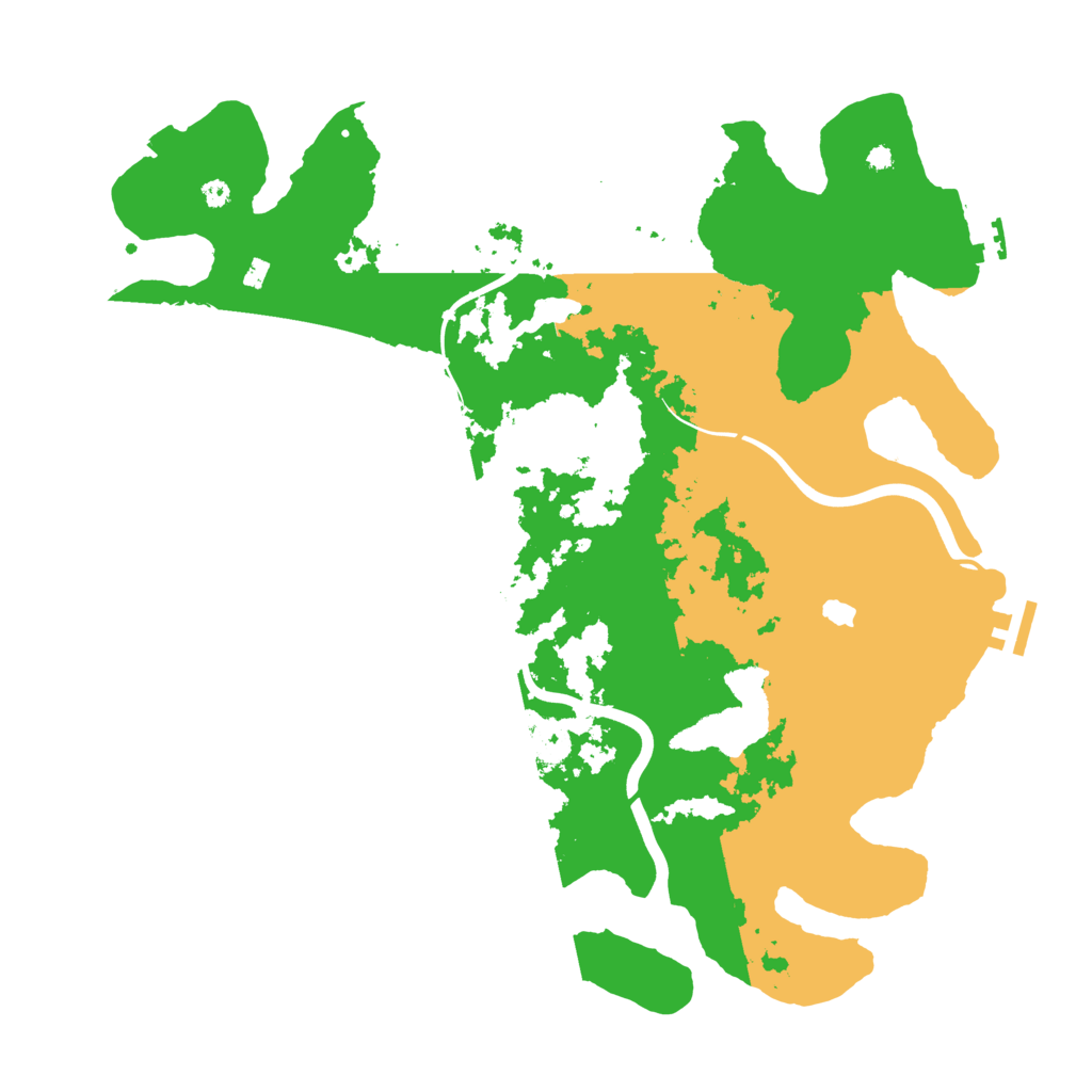 Biome Rust Map: Procedural Map, Size: 4000, Seed: 18852