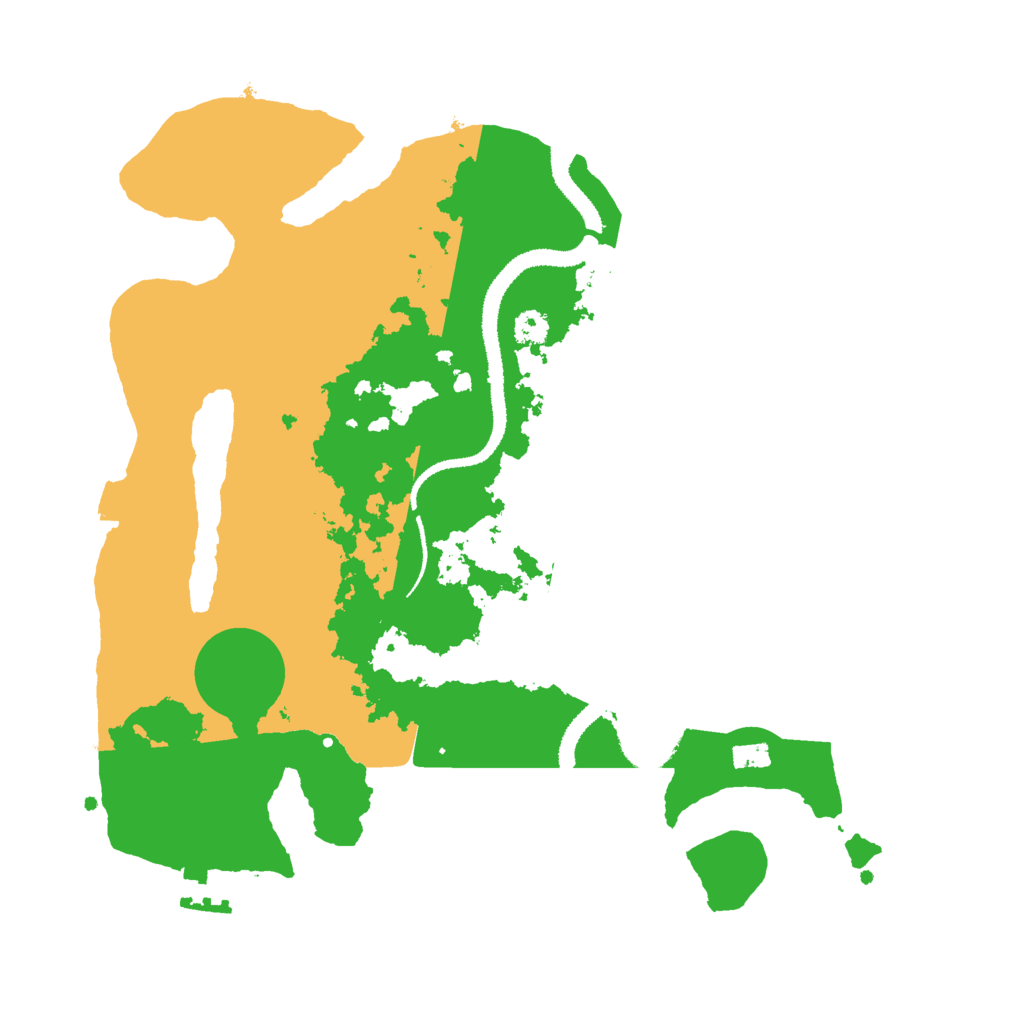 Biome Rust Map: Procedural Map, Size: 3000, Seed: 592622