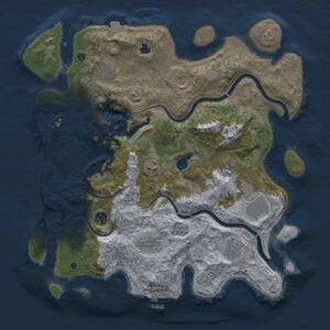 Thumbnail Rust Map: Procedural Map, Size: 4000, Seed: 540439046, 15 Monuments