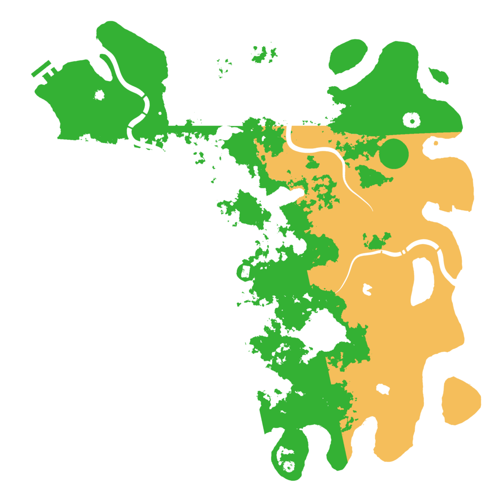Biome Rust Map: Procedural Map, Size: 4500, Seed: 1624534109