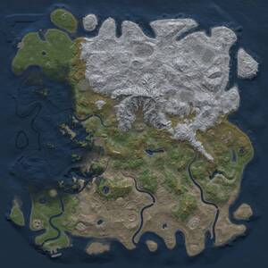 Thumbnail Rust Map: Procedural Map, Size: 5500, Seed: 1994632972, 17 Monuments