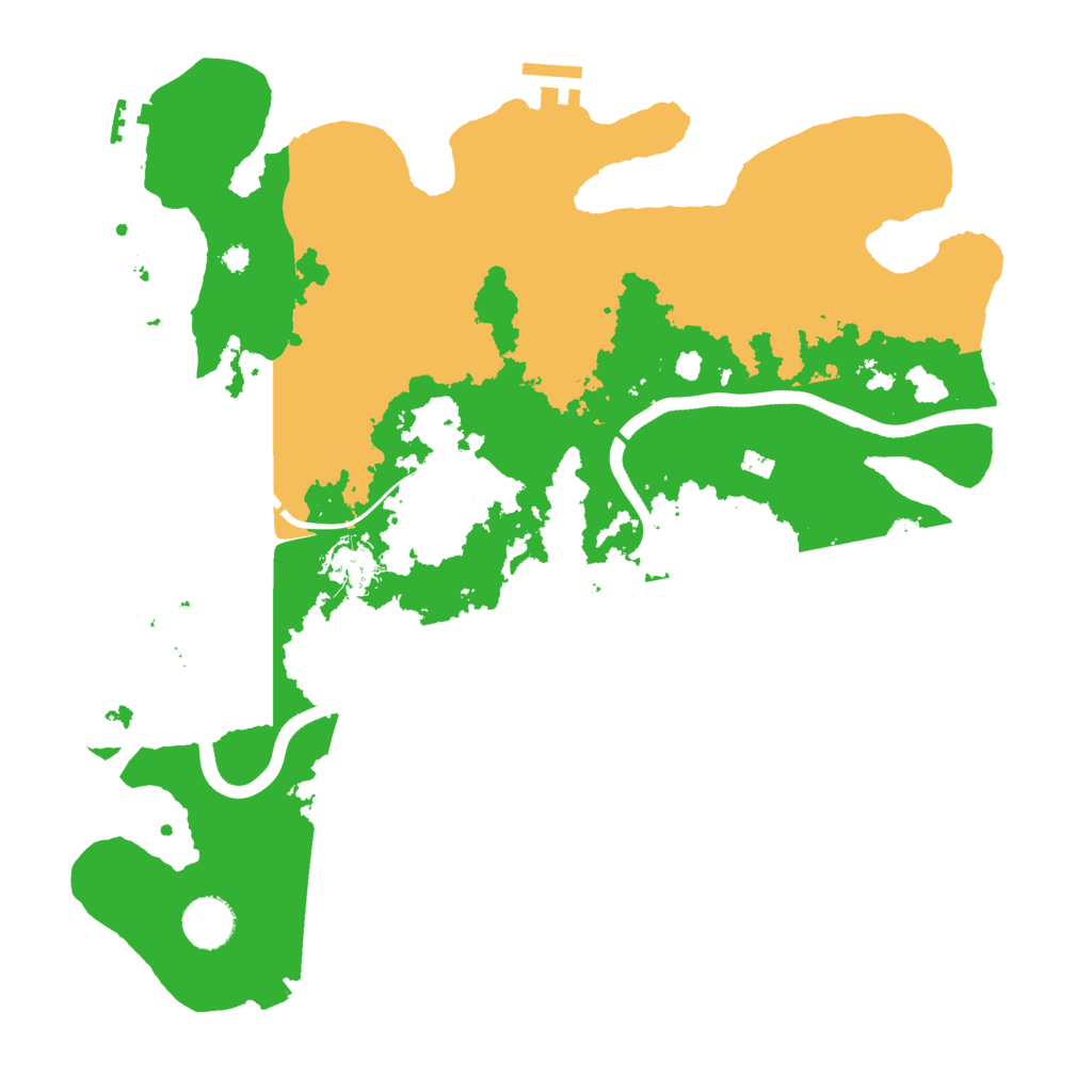 Biome Rust Map: Procedural Map, Size: 3700, Seed: 840641105