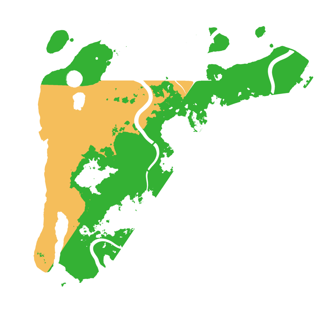 Biome Rust Map: Procedural Map, Size: 3500, Seed: 253563327