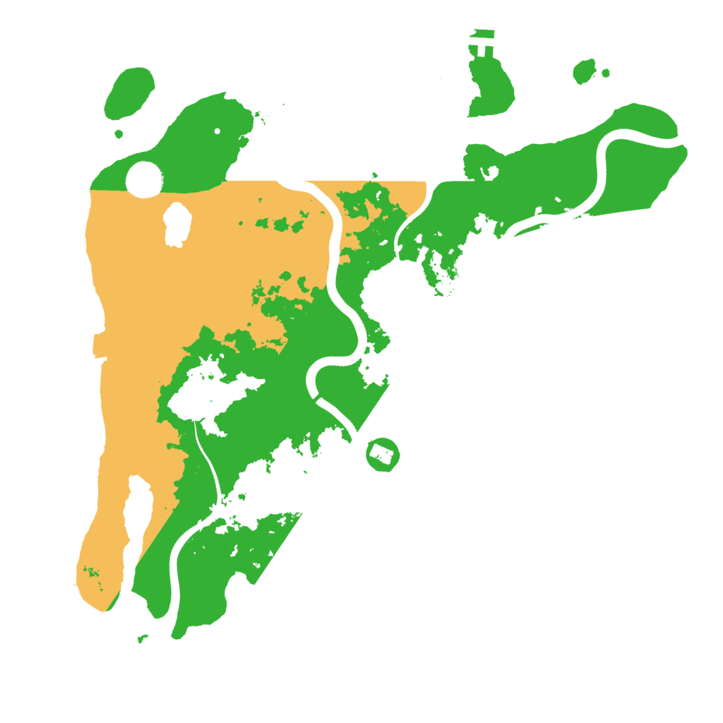 Biome Rust Map: Procedural Map, Size: 3500, Seed: 253563327