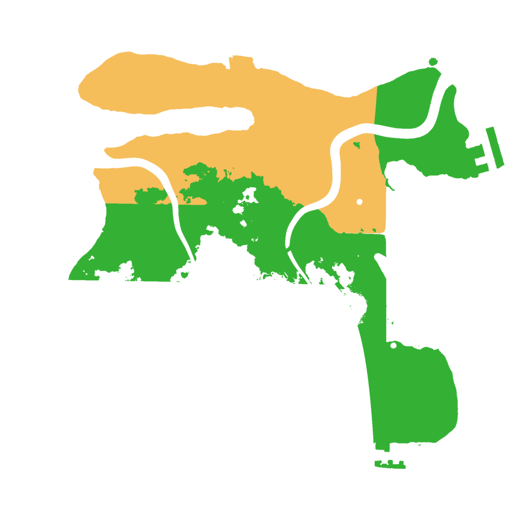 Biome Rust Map: Procedural Map, Size: 2500, Seed: 1521923054