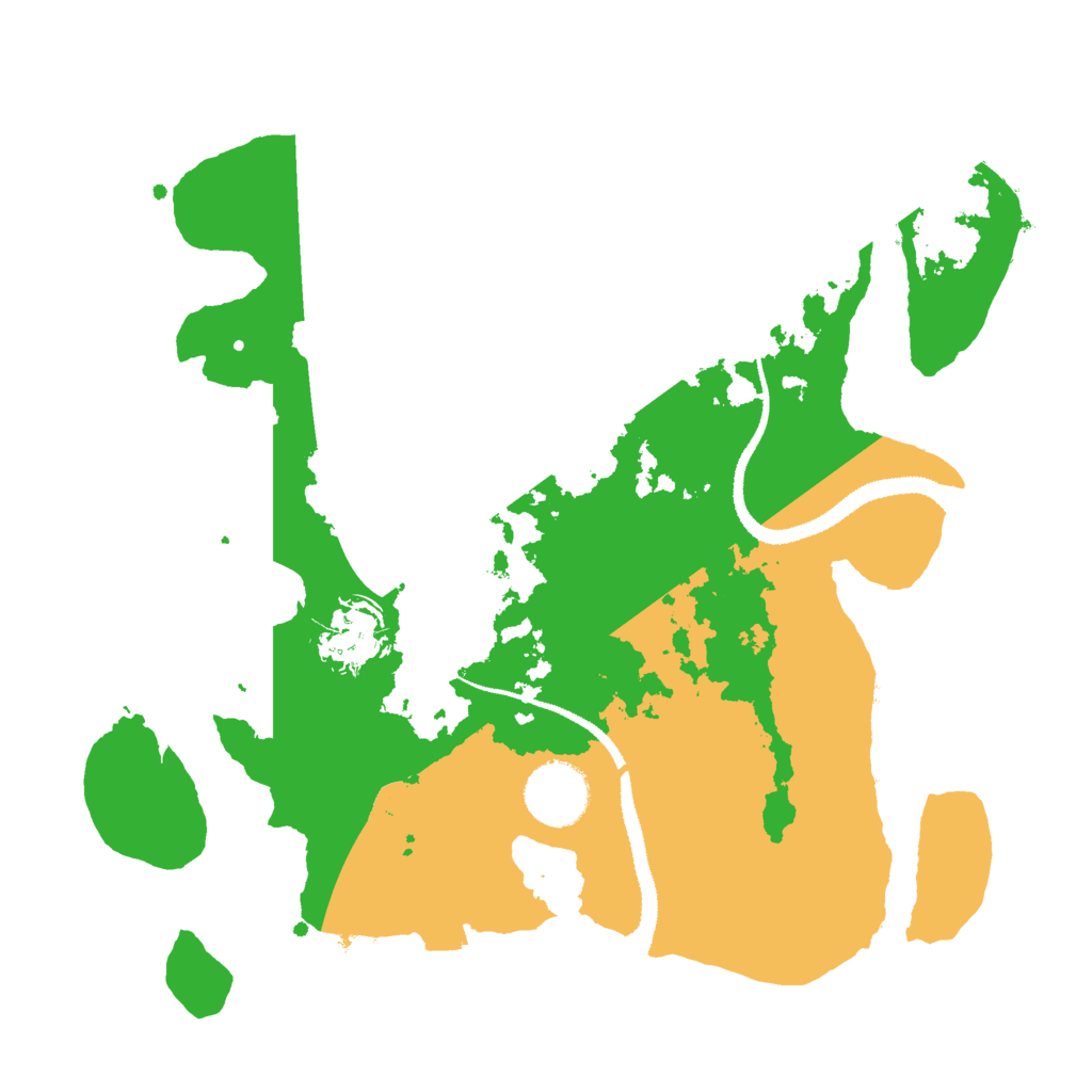 Biome Rust Map: Procedural Map, Size: 3000, Seed: 410148