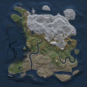 Thumbnail Rust Map: Procedural Map, Size: 3800, Seed: 1591189254, 15 Monuments