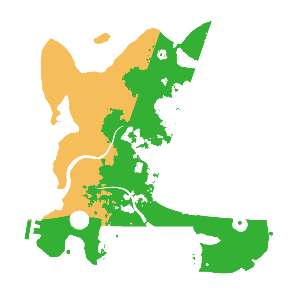 Biome Rust Map: Procedural Map, Size: 3000, Seed: 1205848805