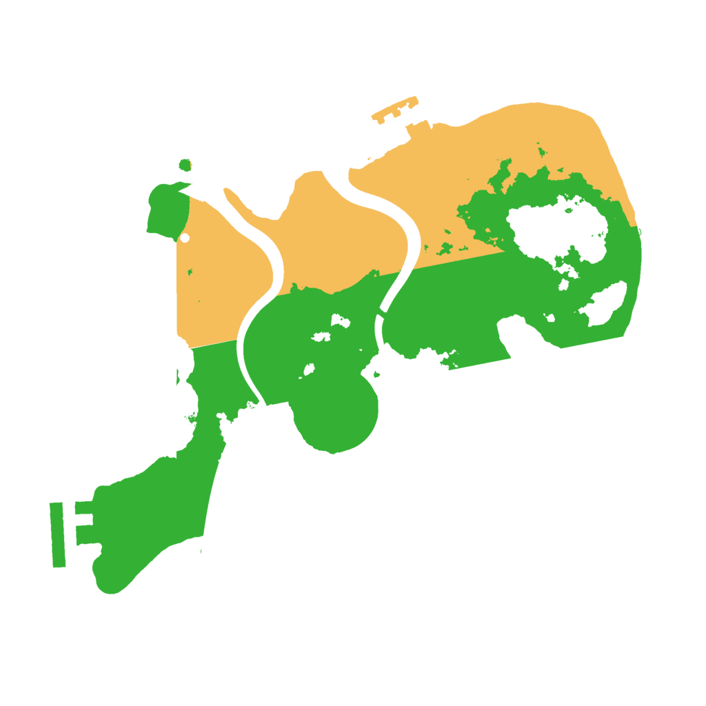 Biome Rust Map: Procedural Map, Size: 2200, Seed: 341374895