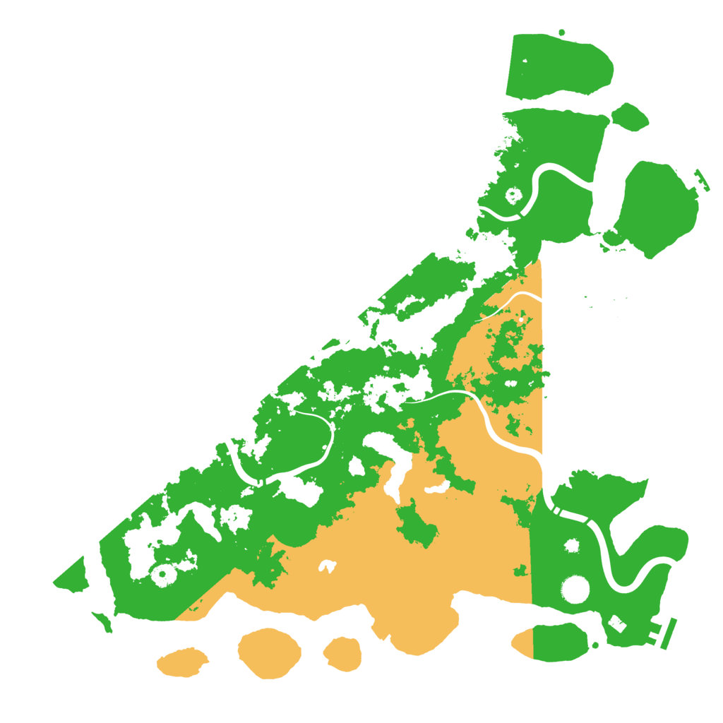 Biome Rust Map: Procedural Map, Size: 4500, Seed: 20250607