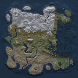 Thumbnail Rust Map: Procedural Map, Size: 4250, Seed: 721401570, 16 Monuments