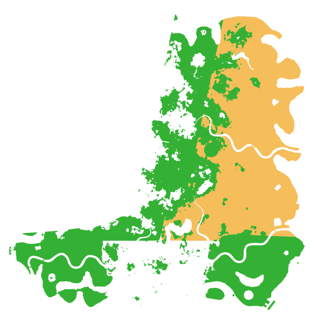 Biome Rust Map: Procedural Map, Size: 6000, Seed: 1454399927