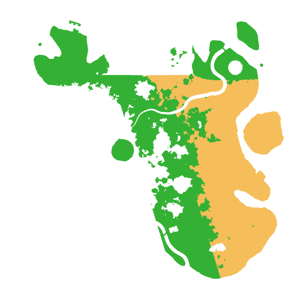 Biome Rust Map: Procedural Map, Size: 3700, Seed: 686208318