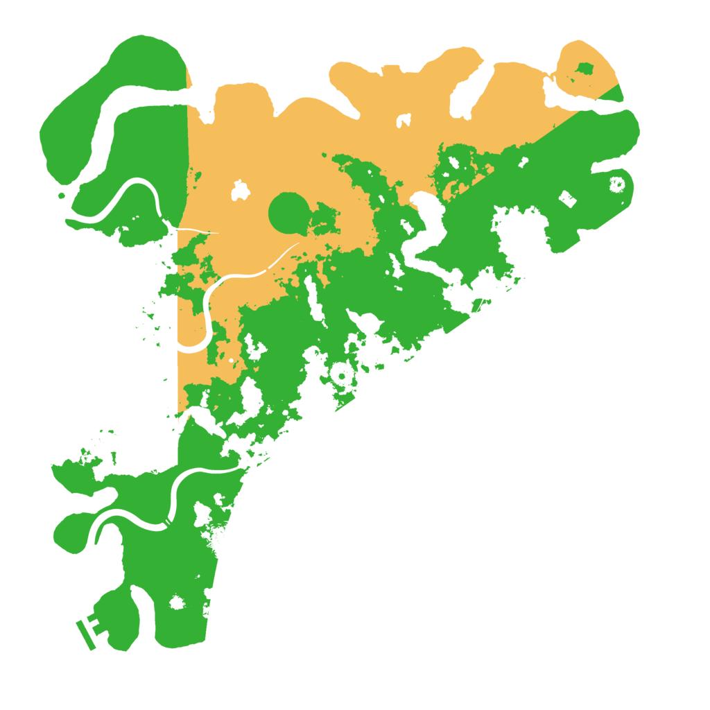 Biome Rust Map: Procedural Map, Size: 4500, Seed: 670042512