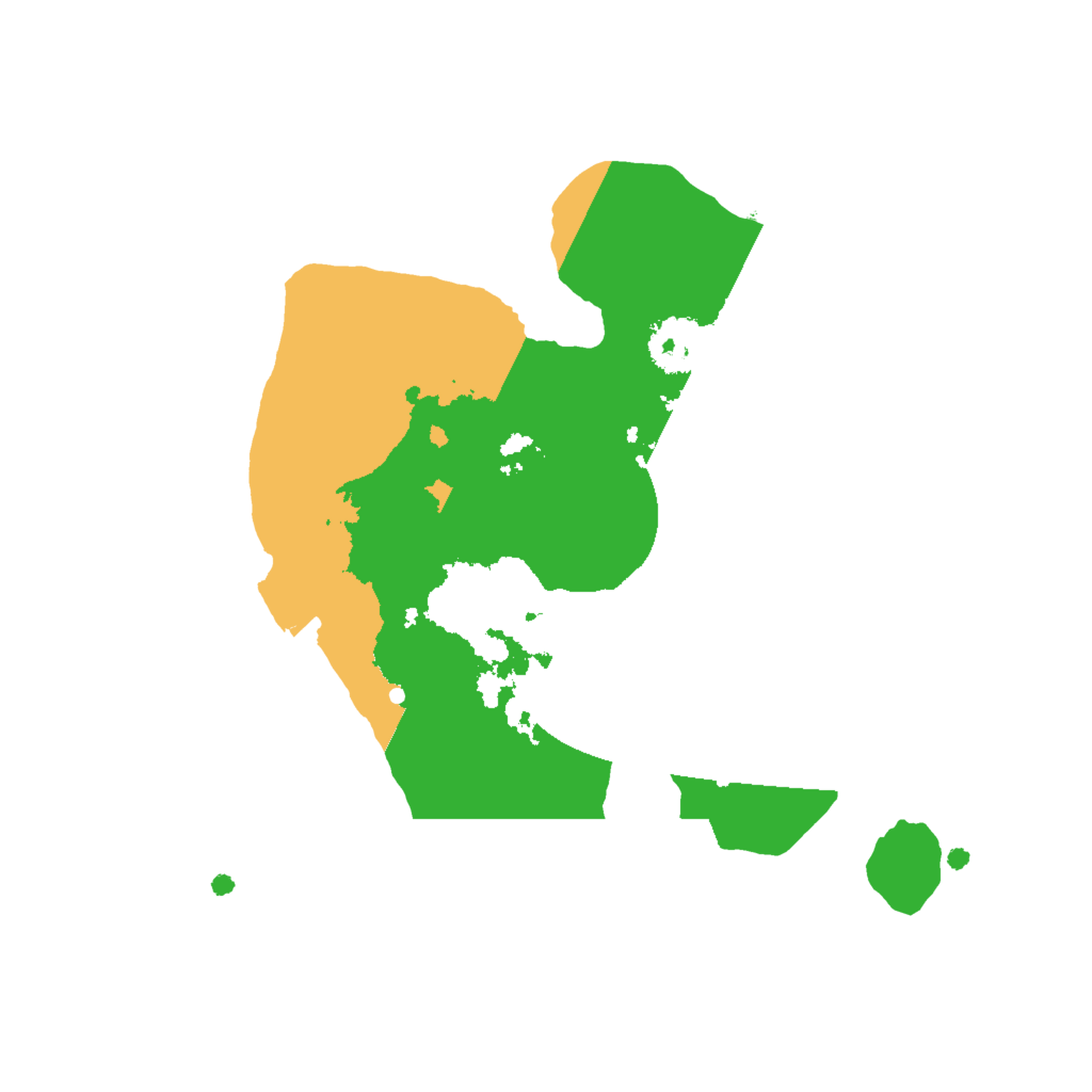 Biome Rust Map: Procedural Map, Size: 2000, Seed: 148688770
