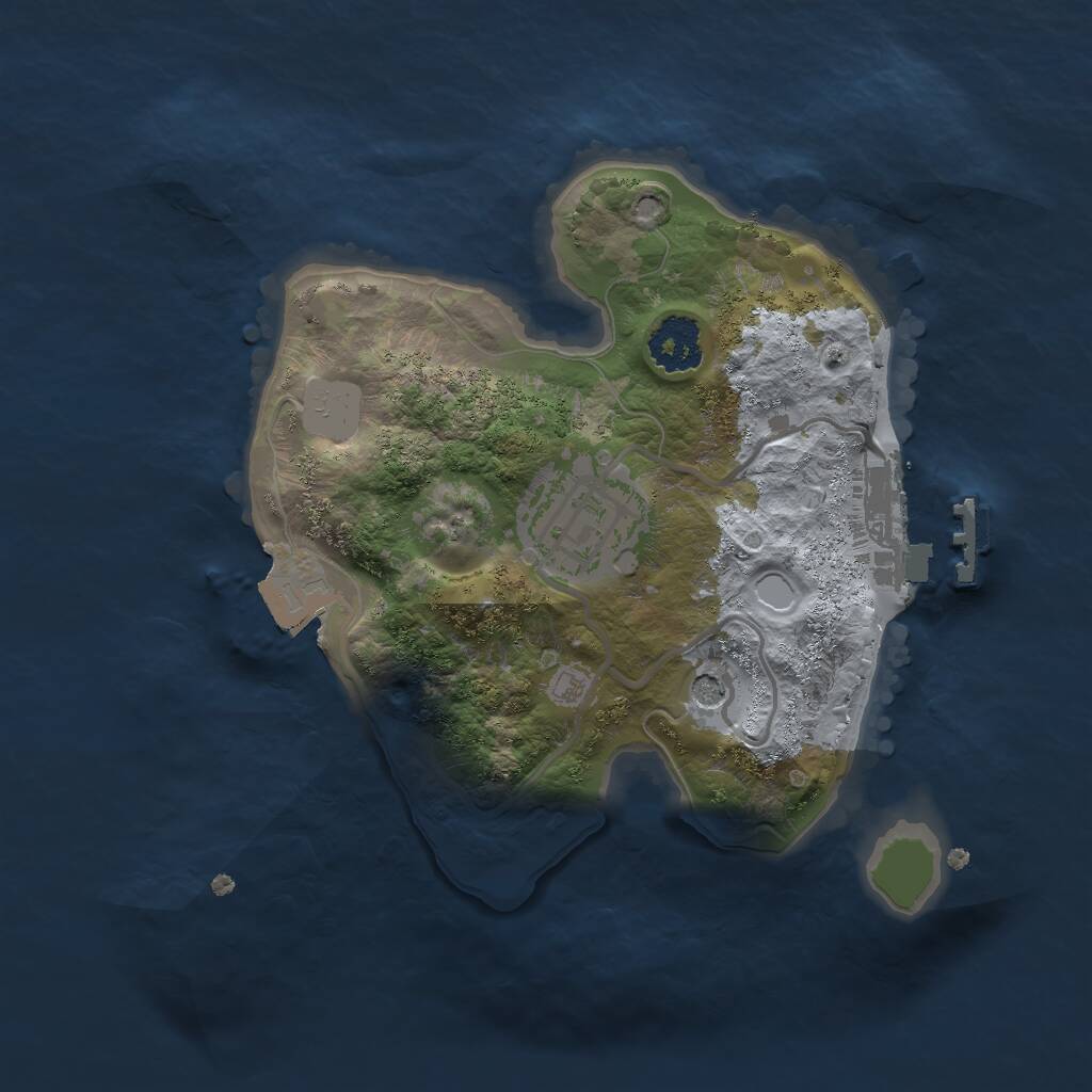 Rust Map: Procedural Map, Size: 2000, Seed: 148688770, 4 Monuments