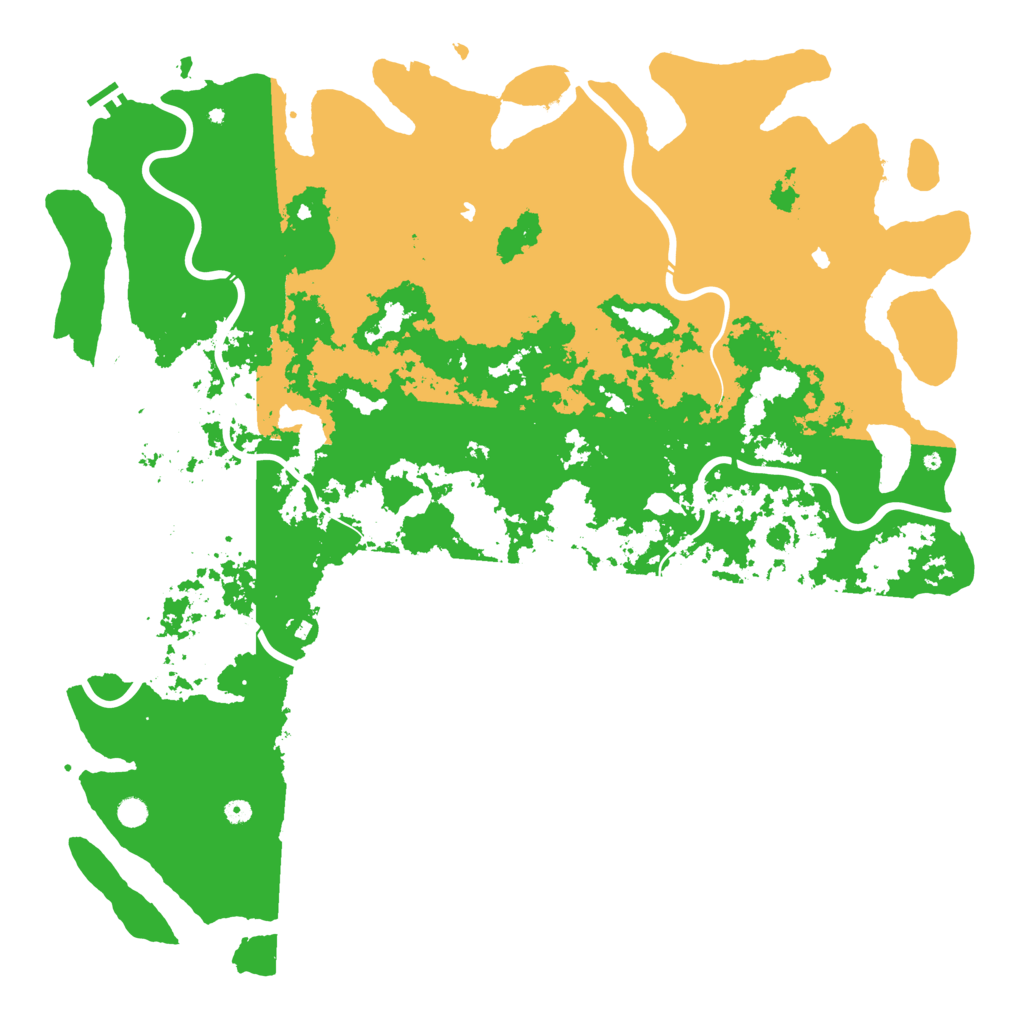 Biome Rust Map: Procedural Map, Size: 6000, Seed: 86578