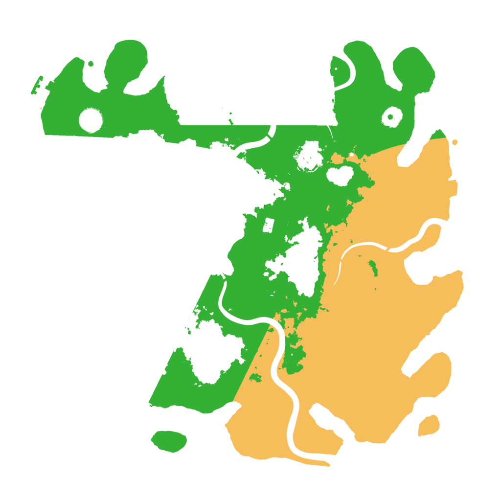 Biome Rust Map: Procedural Map, Size: 3700, Seed: 1121961101