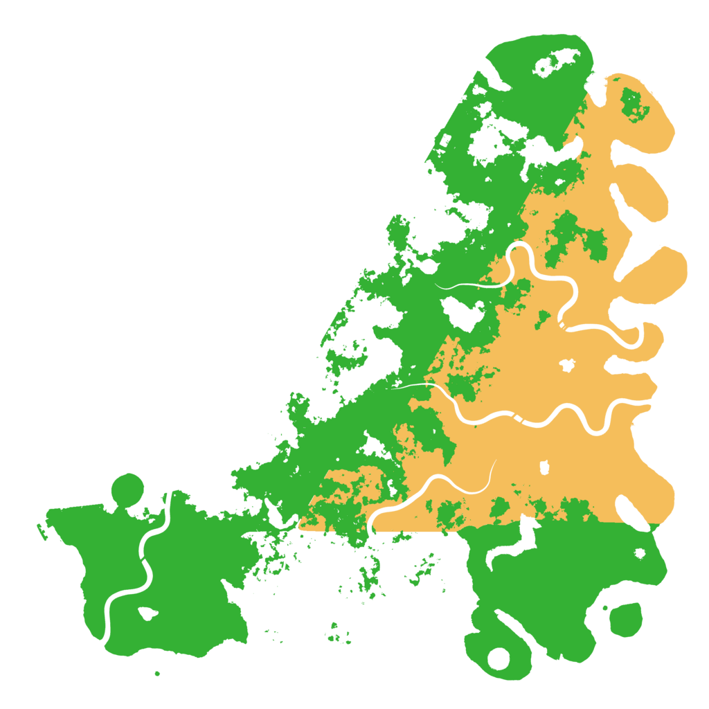 Biome Rust Map: Procedural Map, Size: 6000, Seed: 63348566