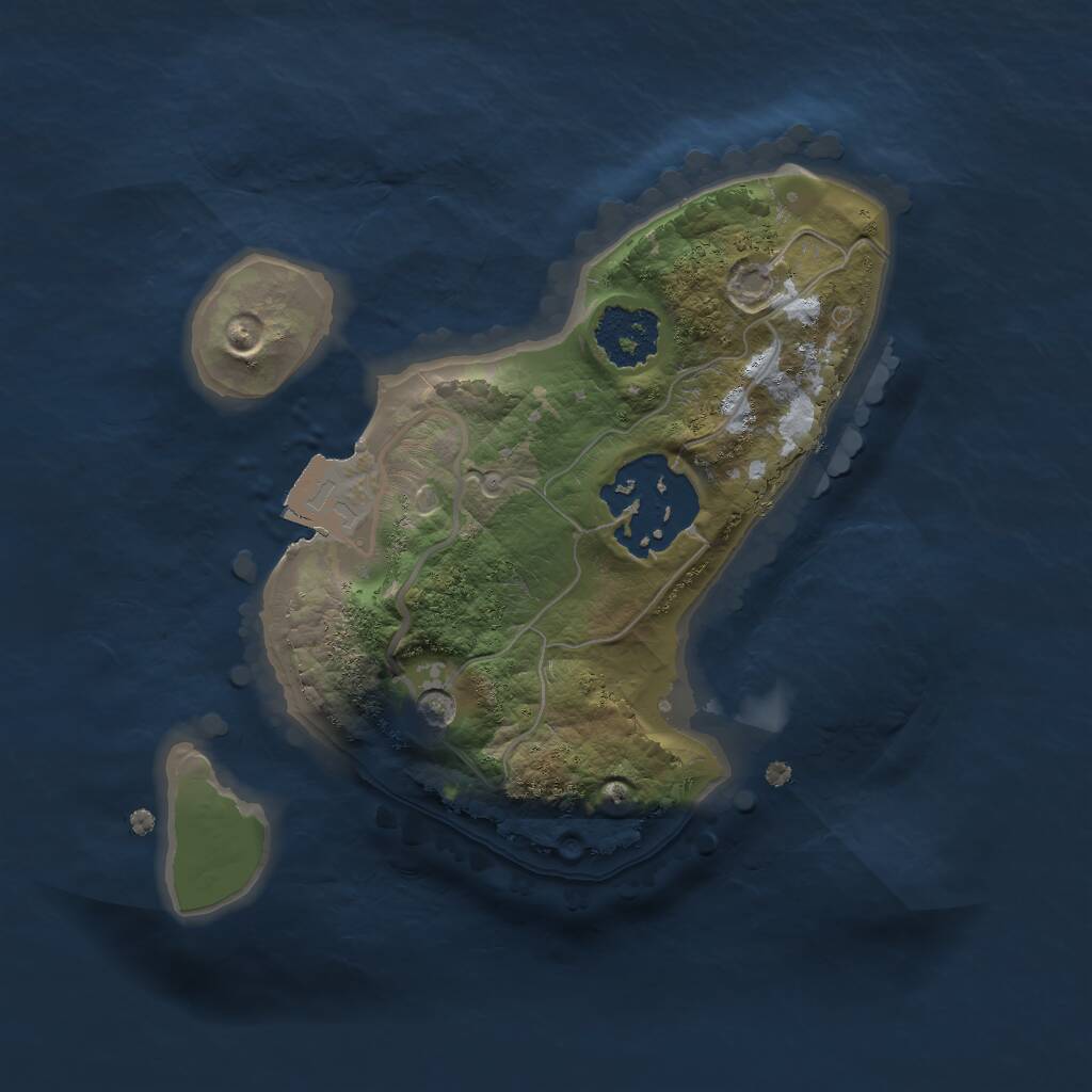 Rust Map: Procedural Map, Size: 1750, Seed: 460628162, 3 Monuments