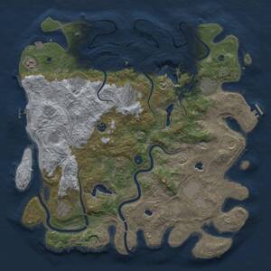 Thumbnail Rust Map: Procedural Map, Size: 4500, Seed: 506404764, 17 Monuments
