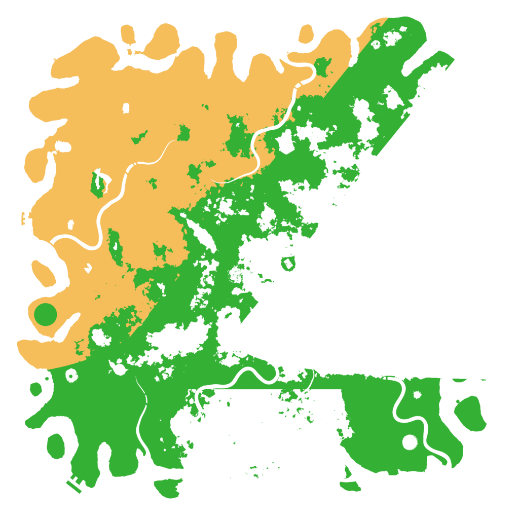 Biome Rust Map: Procedural Map, Size: 6000, Seed: 2530