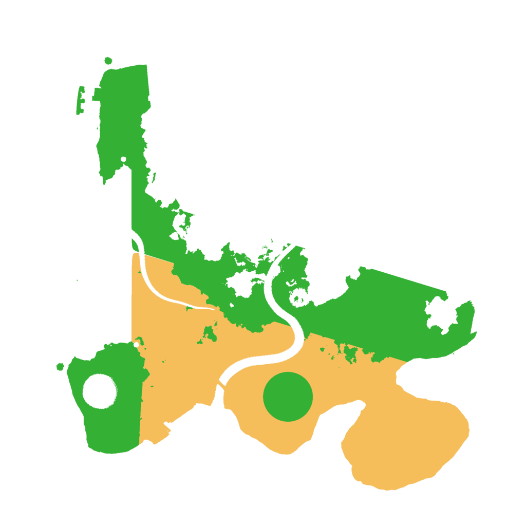 Biome Rust Map: Procedural Map, Size: 2800, Seed: 1141030186