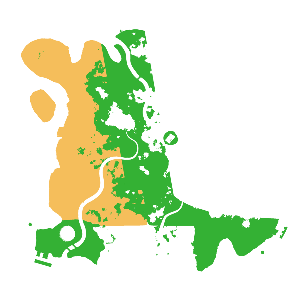 Biome Rust Map: Procedural Map, Size: 3500, Seed: 124917743