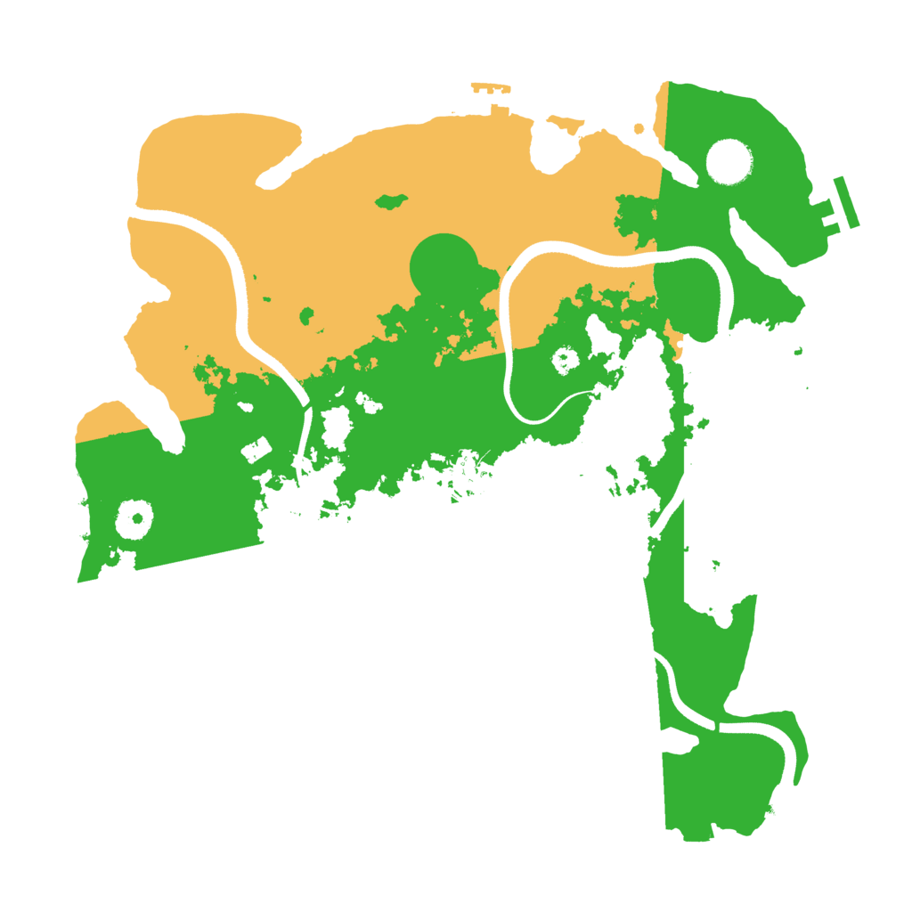 Biome Rust Map: Procedural Map, Size: 3500, Seed: 817696570