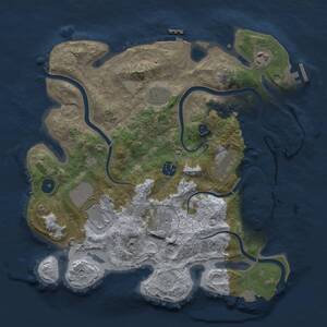 Thumbnail Rust Map: Procedural Map, Size: 3500, Seed: 817696570, 13 Monuments
