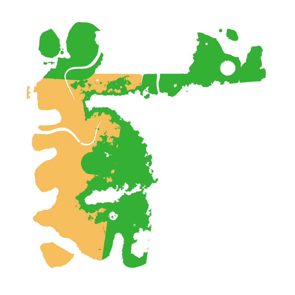 Biome Rust Map: Procedural Map, Size: 3500, Seed: 604806