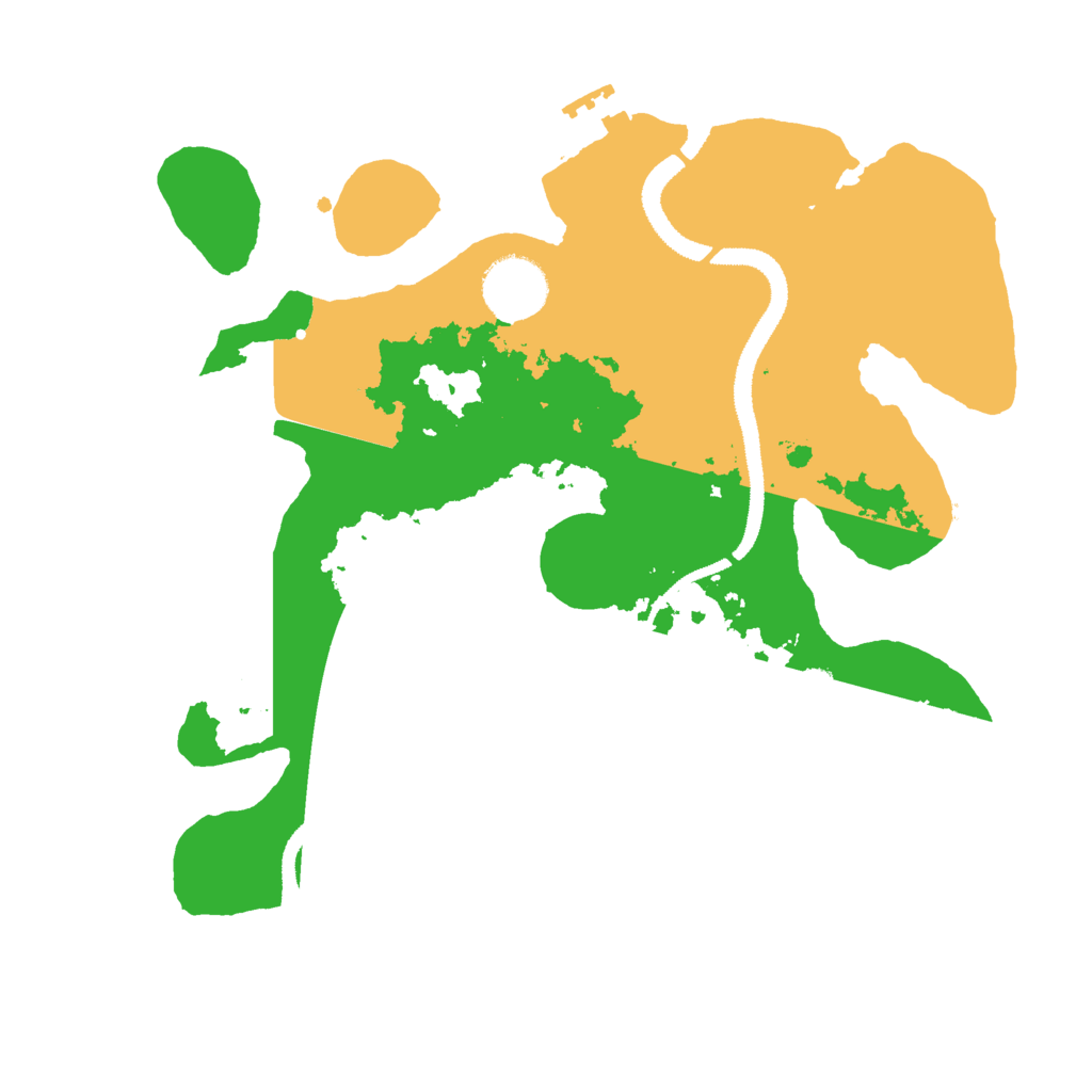 Biome Rust Map: Procedural Map, Size: 3000, Seed: 28199