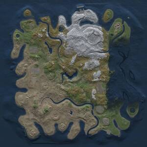 Thumbnail Rust Map: Procedural Map, Size: 4250, Seed: 1958889154, 16 Monuments