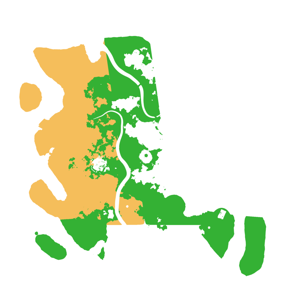 Biome Rust Map: Procedural Map, Size: 3500, Seed: 23063563