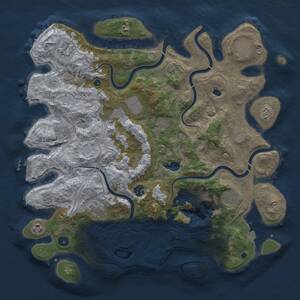 Thumbnail Rust Map: Procedural Map, Size: 4250, Seed: 730006932, 15 Monuments