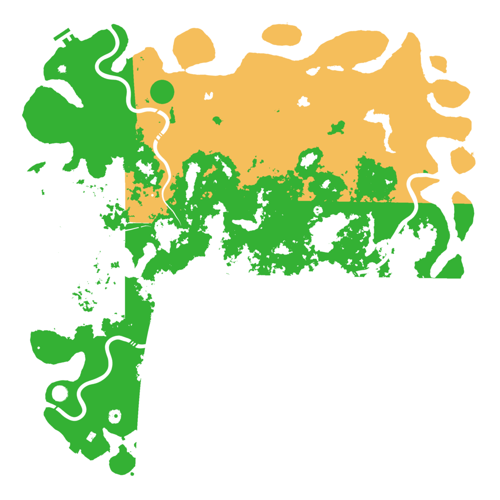 Biome Rust Map: Procedural Map, Size: 5500, Seed: 301405958