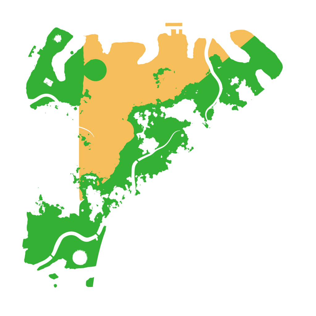 Biome Rust Map: Procedural Map, Size: 3800, Seed: 234534