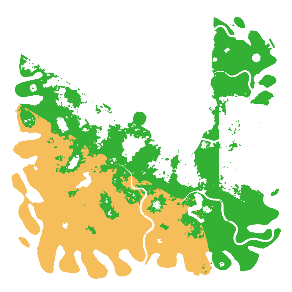 Biome Rust Map: Procedural Map, Size: 6000, Seed: 1954601155