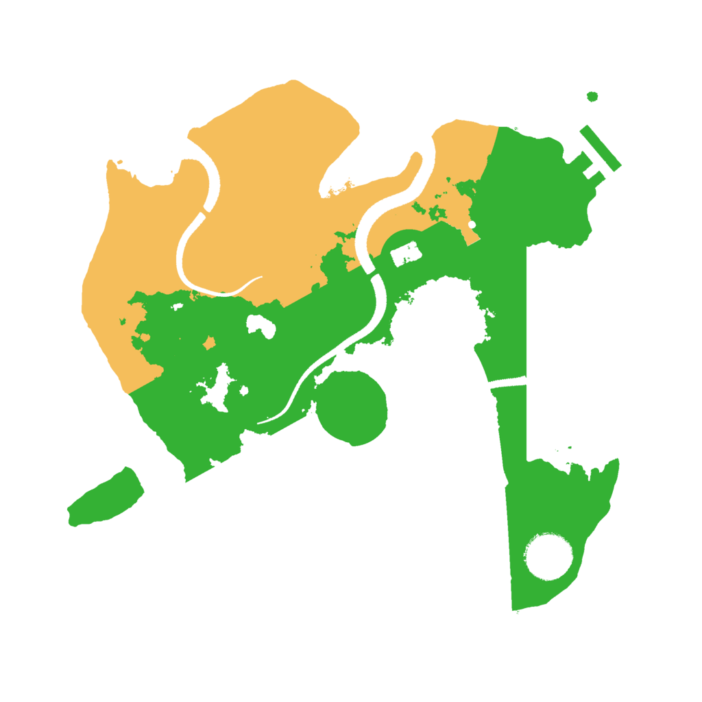 Biome Rust Map: Procedural Map, Size: 2650, Seed: 987585733