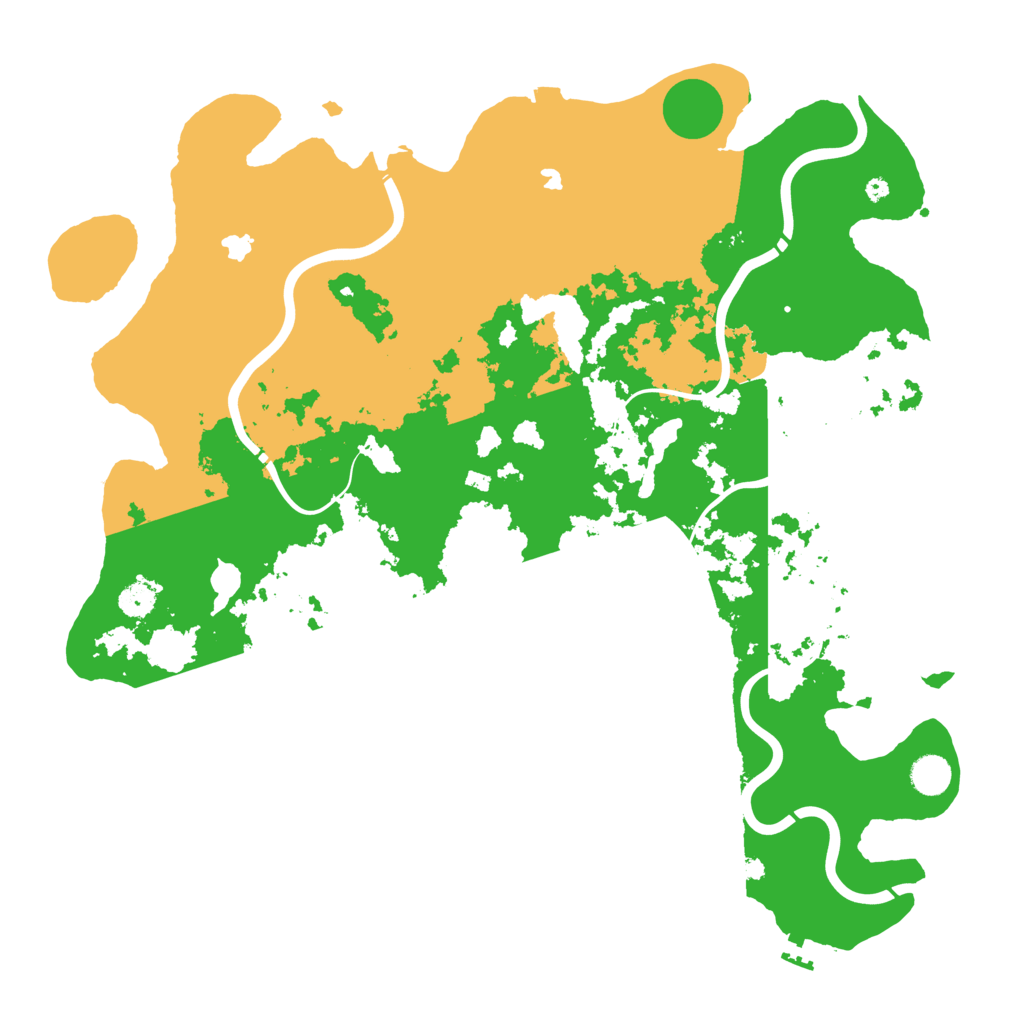 Biome Rust Map: Procedural Map, Size: 4500, Seed: 406995778